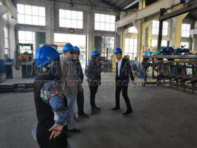 Customers from Colombia Came to See Organic Fertilizer Machines