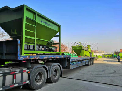 How is powdered organic fertilizer produced?